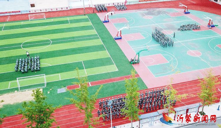 临沂第七中学高一新生军训