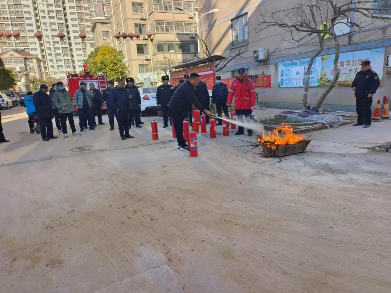 后十社区 开展1月份消防安全培训演练活动